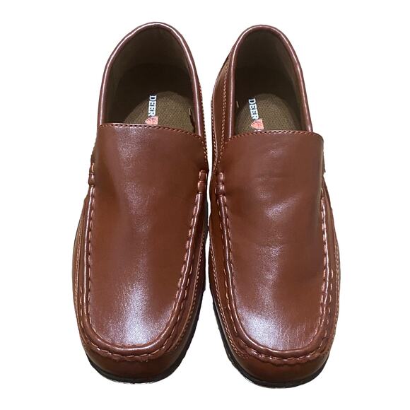 Deer Stags Driving Loafers Synthetic Leather Brown Size 7M - Picture 5 of 10